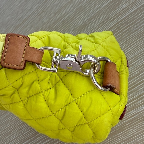 MZ Wallace Micro Sutton Tote Neon Yellow Quilted Mini Tote -Read- - Picture 4 of 16